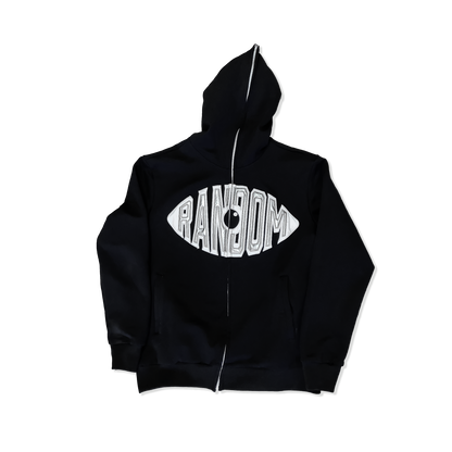 Mock 1 Black Zip Up Hoodie